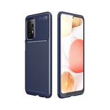 Gpack Samsung Galaxy A52S 5G Negro Karbon Görünüm Dizayn Silikon Kahverengi Kılıf