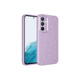 Gpack Samsung Galaxy A54 ile Uyumlu Koton Simli Silikon Kılıf, Kamera Korumalı, Lila