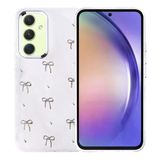 Gpack Samsung Galaxy A54 Uyumlu Kılıf Kenarlar Airbagli Simli Şeffaf Kutup Kapak
