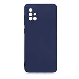 GPACK Samsung Galaxy A71 ile uyumlu Kılıf Mara Mat Soft Kamera Korumalı Lansman, Lacivert