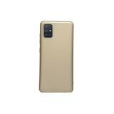 GPACK Samsung Galaxy A71 ile uyumlu Kılıf Premier Silikon Esnek Koruma, Gold
