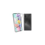 Gpack Samsung Galaxy A71 Uyumlu Kılıf Ön Arka 360 Koruma Arka Sert Mika Ön Silikon Şeffaf