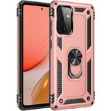 Gpack Samsung Galaxy A72 Vega Tank Koruma Standlı Yüzüklü Mıknatıslı Nano Glass Bronz Kılıf