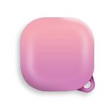 Gpack Samsung Galaxy Buds 2 Kancalı Çift Renk Sert Plastik SF8 Pembe Kılıf