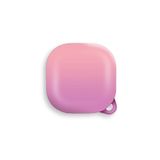 Gpack Samsung Galaxy Buds 2 Pro ile Uyumlu Kılıf, Kancalı Çift Renk Sert Plastik, Pembe