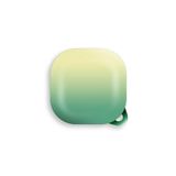 Gpack Samsung Galaxy Buds 2 Pro ile Uyumlu Kılıf, Kancalı Çift Renk, Sert Plastik, Yeşil