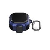 Gpack Samsung Galaxy Buds 2 Pro ile Uyumlu Kılıf, Tank Klipsli, Çift Renk Koruma, Lacivert