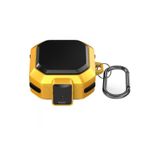 Gpack Samsung Galaxy Buds 2 Pro ile Uyumlu Kılıf, Tank Klipsli, Çift Renk Koruma, Sarı