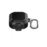 Gpack Samsung Galaxy Buds 2 Pro ile Uyumlu Kılıf, Tank Klipsli, Çift Renk Koruma, Siyah