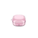 Gpack Samsung Galaxy Buds 2 Pro ile Uyumlu Kılıf, Transparan Kancalı Silikon, Pembe