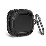 Gpack Samsung Galaxy Buds 2 Sert Silikon Çizgi Desenli SF19 Siyah Kılıf