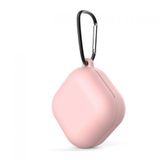 GPACK Samsung Galaxy Buds 2 uyumlu Kulaklık Kılıfı Kancalı Mat Silikon SF8 Açık Pembe