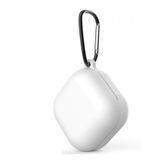 GPACK Samsung Galaxy Buds 2 uyumlu Kulaklık Kılıfı Kancalı Mat Silikon SF8 Beyaz
