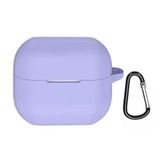 GPACK Samsung Galaxy Buds 3 Pro uyumlu Kulaklık Kılıfı Mat Kancalı Silikon SF13 Lila