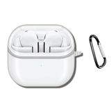 GPACK Samsung Galaxy Buds 3 uyumlu Kulaklık Kılıfı Mat Kancalı Silikon SF13 Şeffaf