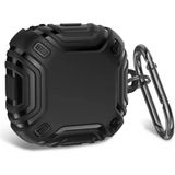 Gpack Samsung Galaxy Buds FE Sert Silikon Çizgi Desenli SF19 Siyah Kılıf