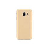 GPACK Samsung Galaxy J4 ile uyumlu Kılıf Premier Silikon İpeksi Dokunuş, Gold