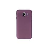 GPACK Samsung Galaxy J4 ile uyumlu Kılıf Premier Silikon İpeksi Dokunuş, Mürdüm