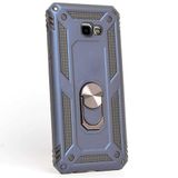 GPACK Samsung Galaxy J4 Plus ile uyumlu Kılıf Vega Standlı Yüzüklü Mıknatıslı, Lacivert