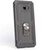 GPACK Samsung Galaxy J4 Plus ile uyumlu Kılıf Vega Standlı Yüzüklü Mıknatıslı, Siyah