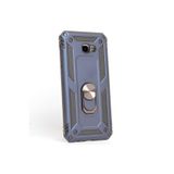 Gpack Samsung Galaxy J4 Plus ile Uyumlu Kılıf, Vega Yüzüklü, Mıknatıslı, Nano Glass, Lacivert