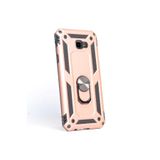 Gpack Samsung Galaxy J4 Plus ile Uyumlu Vega Yüzüklü Mıknatıslı Kılıf, Nano Glass, Bronz