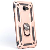 Gpack Samsung Galaxy J4 Plus Vega Yüzüklü Mıknatıslı Nano Glass Bronz Kılıf