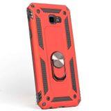Gpack Samsung Galaxy J4 Plus Vega Yüzüklü Mıknatıslı Nano Glass Kırmızı Kılıf