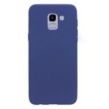 GPACK Samsung Galaxy J6 ile uyumlu Kılıf Premier Silikon İpeksi Dokunuş Esnek, Lacivert