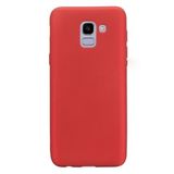 Gpack Samsung Galaxy J6 Kilif Premier Esnek Silikonnano Glass Kirmizi