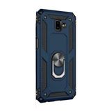 GPACK Samsung Galaxy J6 Plus ile uyumlu Kılıf Vega Standlı Yüzüklü Mıknatıslı, Lacivert