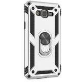 Gpack Samsung Galaxy J7 Core Tank Vega Standlı Yüzüklü Mıknatıslı Nano Glass Gümüş Kılıf