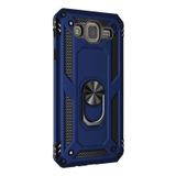 Gpack Samsung Galaxy J7 Core Tank Vega Standlı Yüzüklü Mıknatıslı Nano Glass Lacivert Kılıf