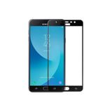 Gpack Samsung Galaxy J7 Pro ile Uyumlu Full Kapatan Fiber Nano Ekran Koruyucu, Siyah