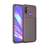 Gpack Samsung Galaxy M11 Negro Karbon Dizayn Silikon Kahverengi Kılıf