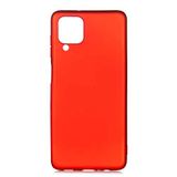 GPACK Samsung Galaxy M12 ile uyumlu Kılıf Premier Mat Soft Silikon, Kırmızı