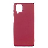 GPACK Samsung Galaxy M12 ile uyumlu Kılıf Premier Mat Soft Silikon, Mürdüm
