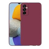GPACK Samsung Galaxy M23 ile uyumlu Kılıf Mat Lüx Kamera Korumalı Premier Silikon, Mürdüm