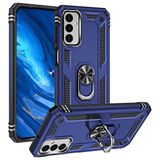 Gpack Samsung Galaxy M23 Vega Sert Silikon Tank Standlı Yüzüklü Mıknatıslı Lacivert Kılıf