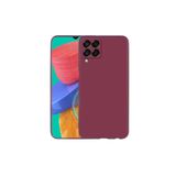 GPACK Samsung Galaxy M33 ile uyumlu Kılıf Mat Lüx Kamera Korumalı Premier Silikon, Mürdüm