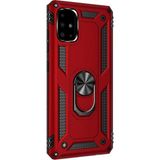 Gpack Samsung Galaxy M51 Tank Koruma Vega Standlı Yüzüklü Mıknatıslı Nano Glass Kırmızı Cep Telefonu Kılıfı