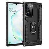 Gpack Samsung Galaxy Note 20 Vega Standlı Yüzüklü Mıknatıslı Full Ekran Siyah Kılıf