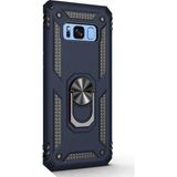 Gpack Samsung Galaxy Note 8 Çift Katmanlı Tank Yüzüklü Mıknatıslı Vega Kapak Lacivert Cep Telefonu Kılıf