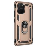 Gpack Samsung Galaxy S10 Lite Tank Koruma Vega Standlı Yüzüklü Mıknatıslı Altın Kılıf
