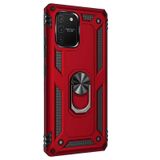 Gpack Samsung Galaxy S10 Lite Tank Koruma Vega Standlı Yüzüklü Mıknatıslı Kırmızı Kılıf