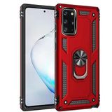 GPACK Samsung Galaxy S20 FE ile uyumlu Kılıf Tank Koruma Vega Standlı Yüzüklü Mıknatıslı, Kırmızı