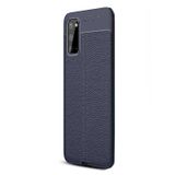 Gpack Samsung Galaxy S20 Niss Silikon Deri Görünümlü Lacivert Kılıf