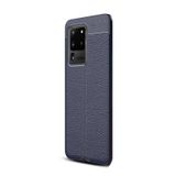 Gpack Samsung Galaxy S20 Ultra Niss Silikon Deri Görünümlü Lacivert Kılıf