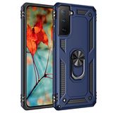 Gpack Samsung Galaxy S21 5G Vega Standlı Yüzüklü Mıknatıslı+Full Ekran Lacivert Kılıf