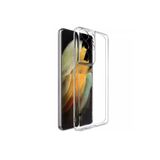 GPACK Samsung Galaxy S21 Ultra 5G ile uyumlu Kılıf Kamera Korumalı Silikon, Şeffaf